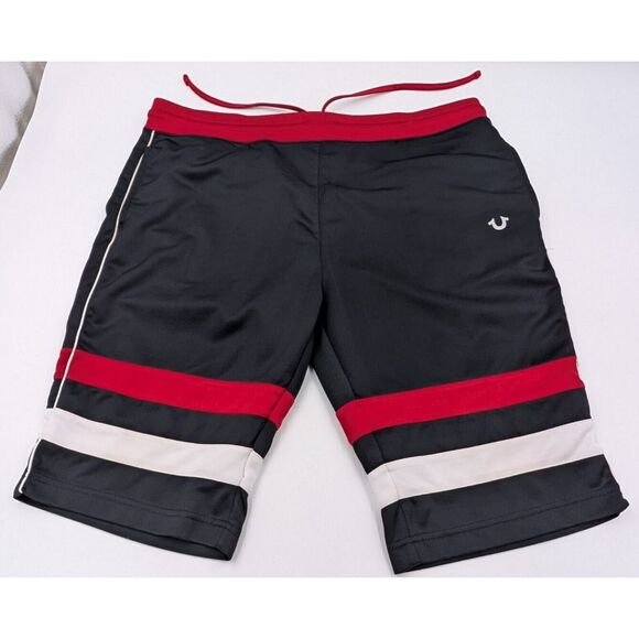 Vintage True Religion Y2K Men's Workout Track Shorts‎ Size XL Baggy Drawstring - Picture 1 of 11
